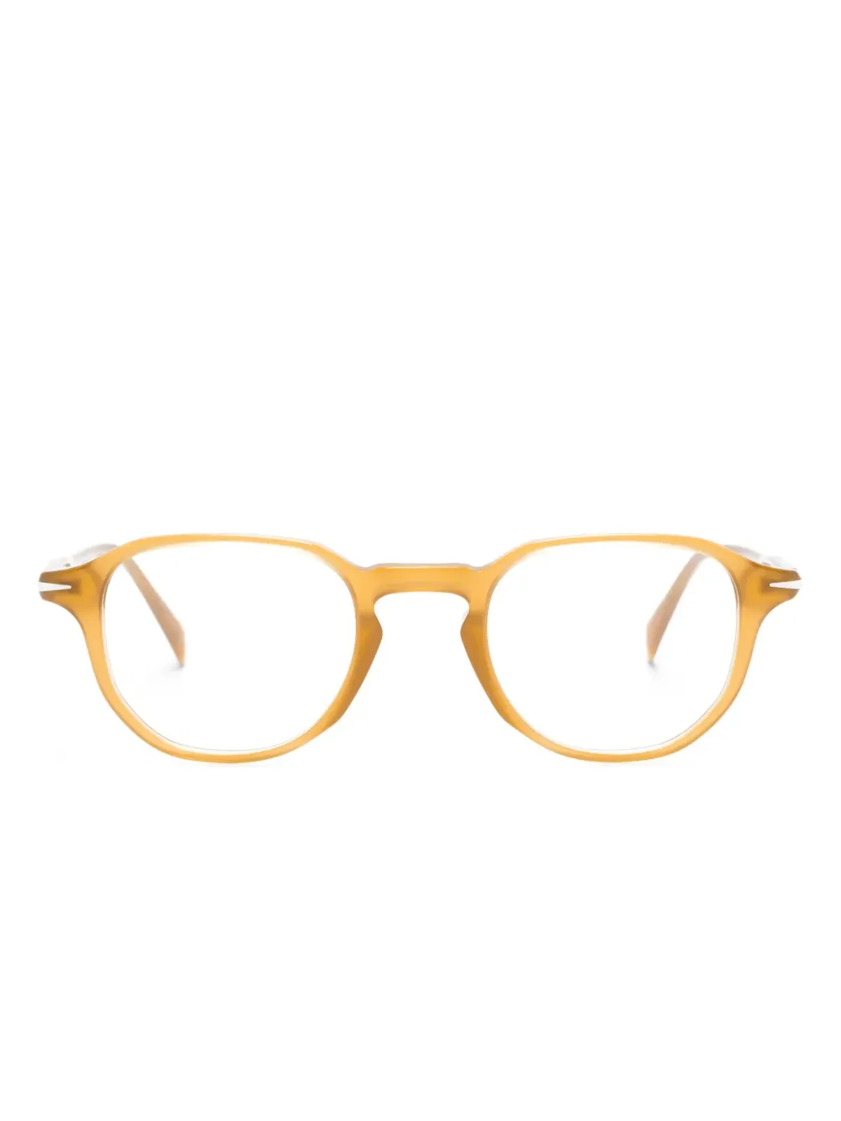 Eyewear by David Beckham DB 1140 ラウンドフレームメガネ - ブラウン - 画像1