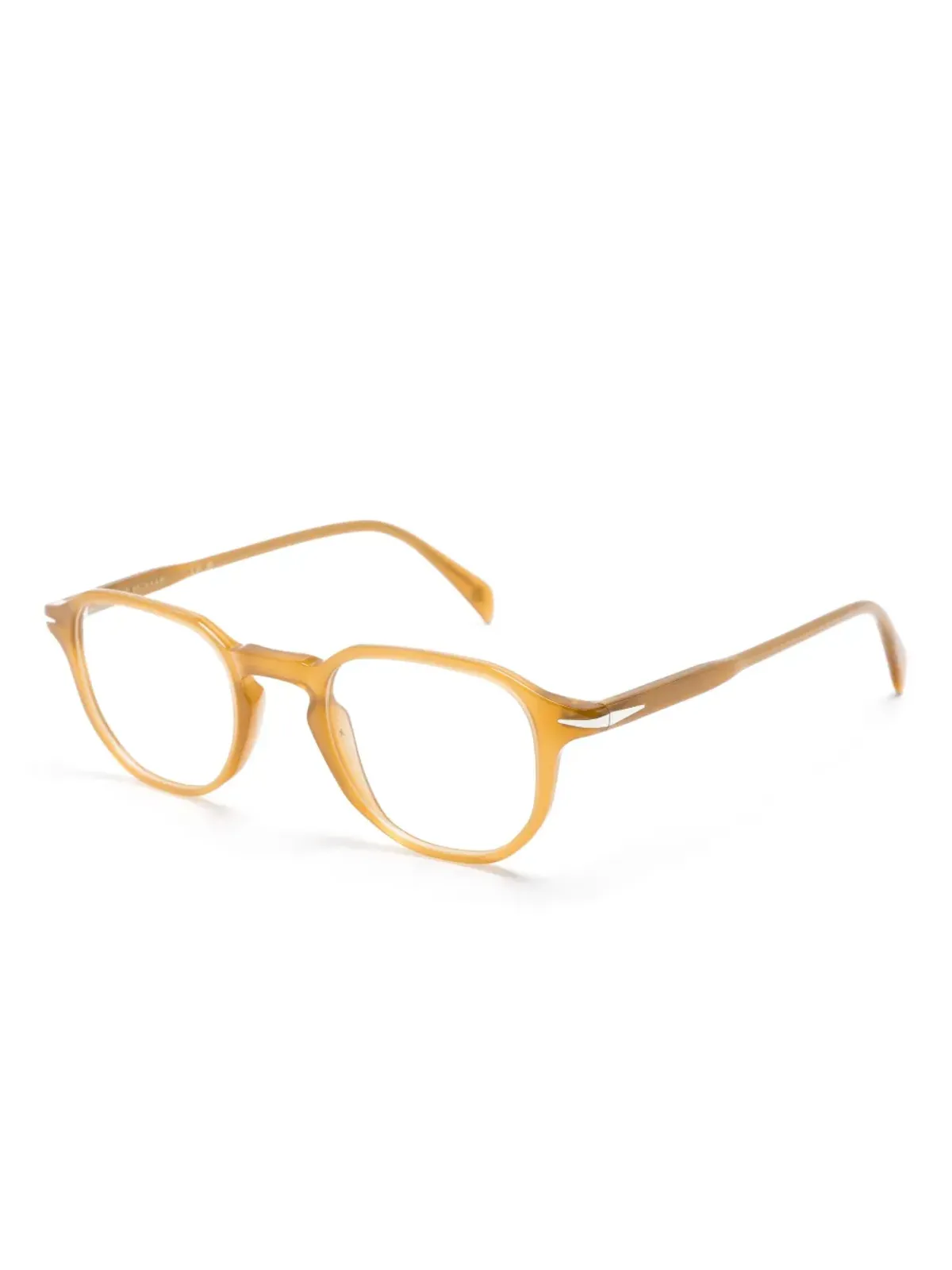Eyewear by David Beckham DB 1140 ラウンドフレームメガネ - ブラウン - 画像2