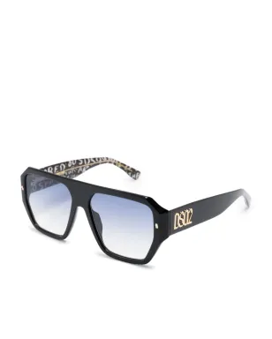 DSQUARED2 EYEWEAR D20128S pilot-frame sunglasses - Black - サムネイル2