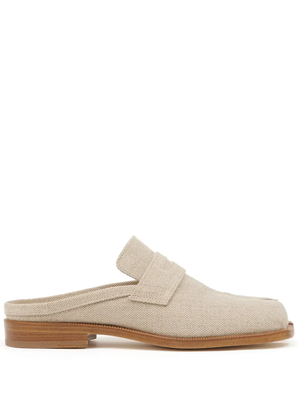 Maison Margiela タビシティ ローファー リネンミュール - ニュートラルカラー - 画像1