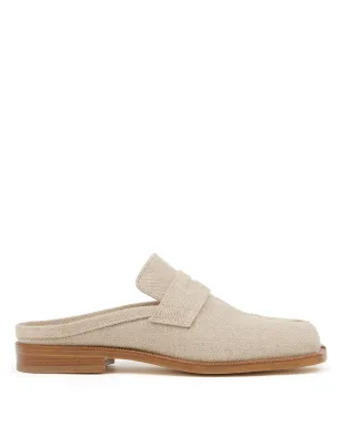 Maison Margiela タビシティ ローファー リネンミュール - ニュートラルカラー - サムネイル1