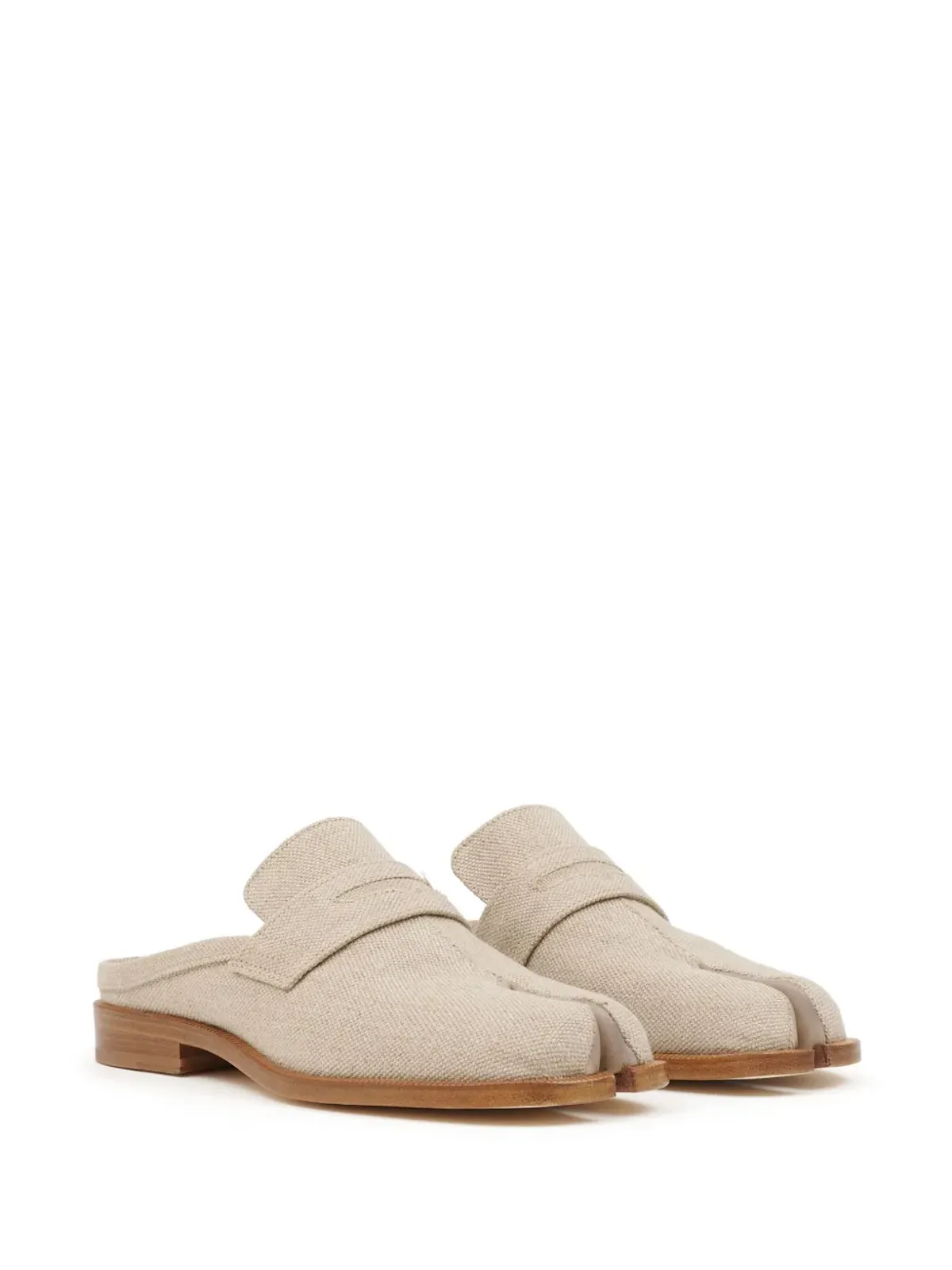 Maison Margiela タビシティ ローファー リネンミュール - ニュートラルカラー - 画像2