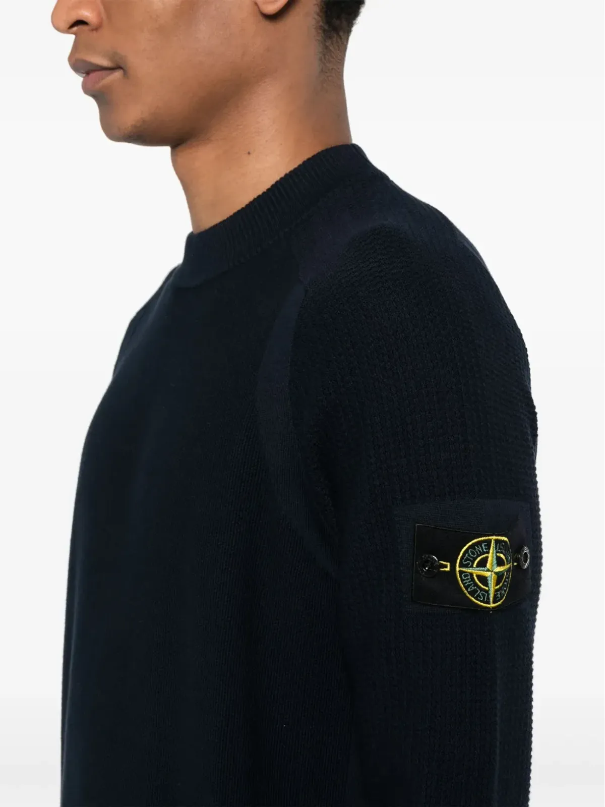 Stone Island コンパスバッジ コットン ジャンパー - ブルー - 画像5