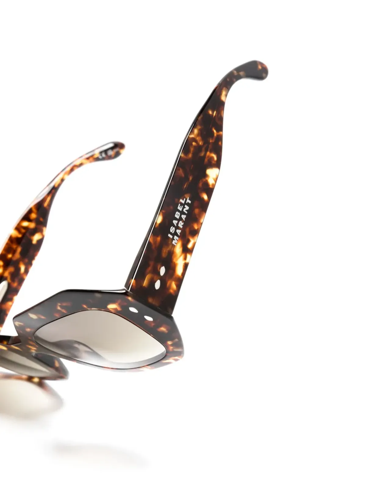 Isabel Marant Eyewear べっこう色の幾何学フレーム サングラス - 画像3