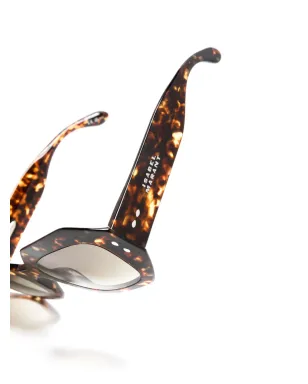 Isabel Marant Eyewear べっこう色の幾何学フレーム サングラス - サムネイル3