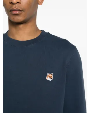 Maison Kitsuné Bold Fox Head コットン スウェットシャツ - ブルー - サムネイル5