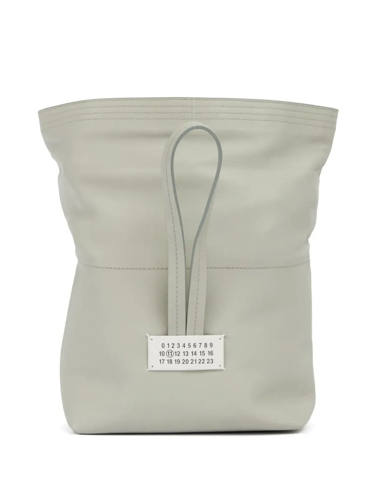 Maison Margiela ペーパー レザー クラッチバッグ - グレー - 画像5