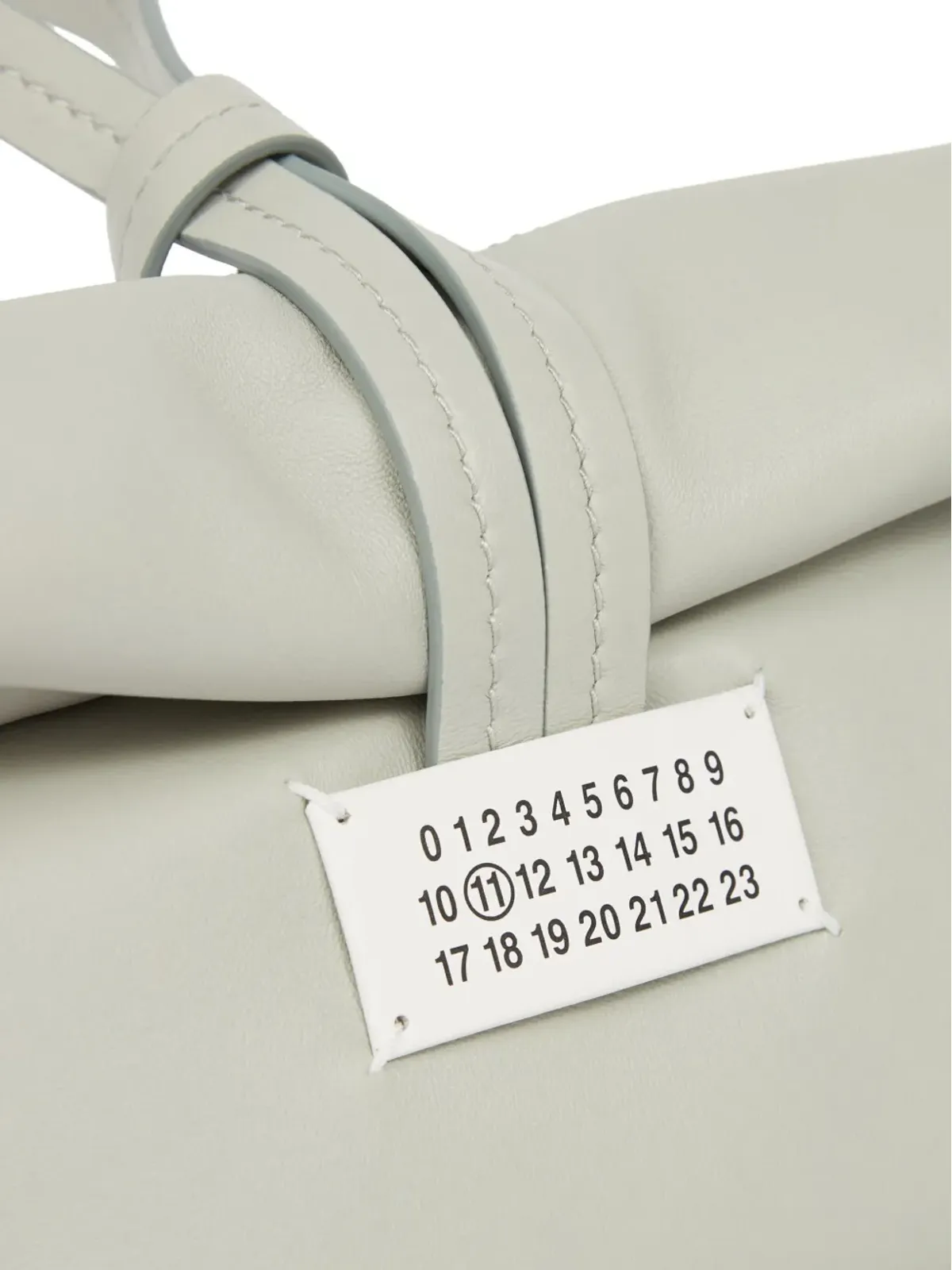 Maison Margiela ペーパー レザー クラッチバッグ - グレー - 画像4