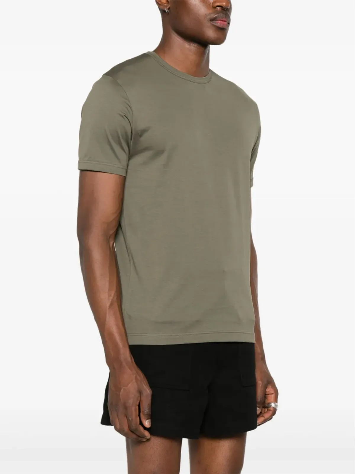 Sunspel コットンジャージーTシャツ - グリーン - 画像3