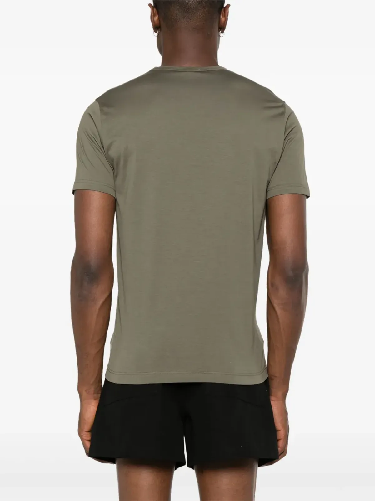 Sunspel コットンジャージーTシャツ - グリーン - 画像4