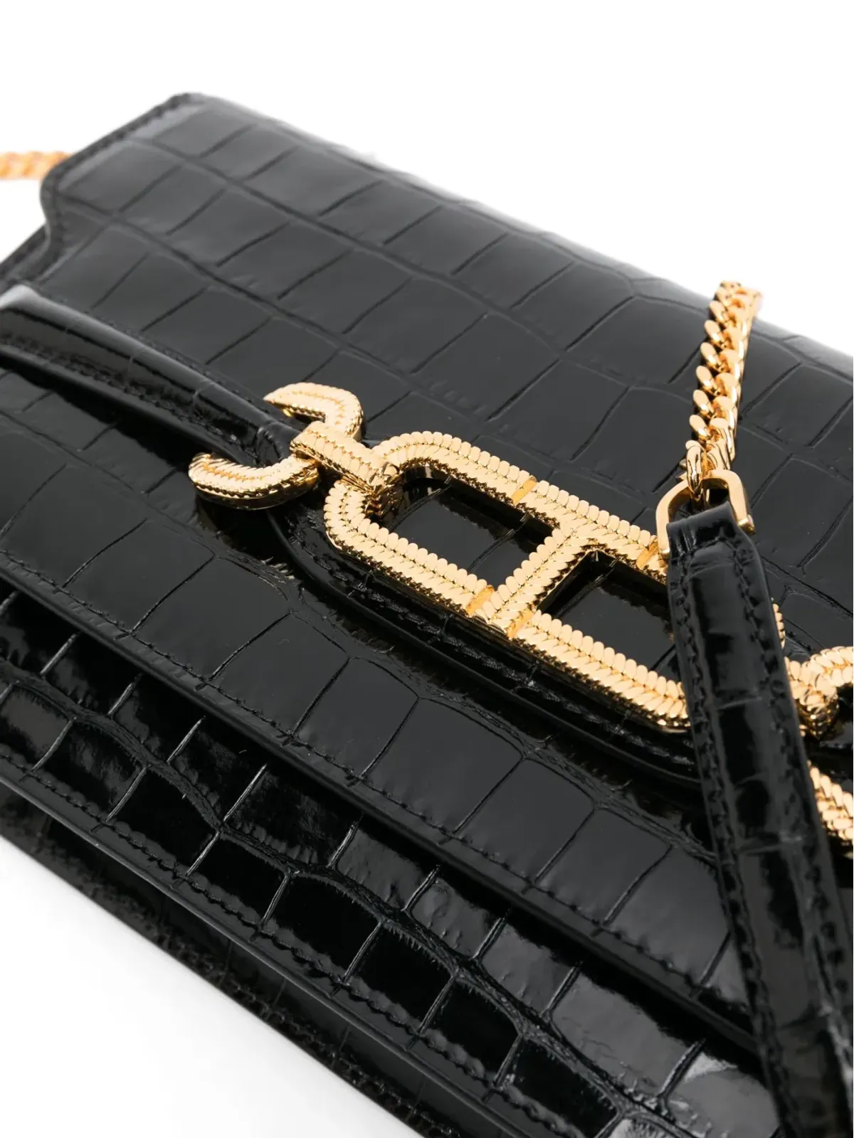 TOM FORD Whitney クロコダイルエンボス ショルダーバッグ - 画像4