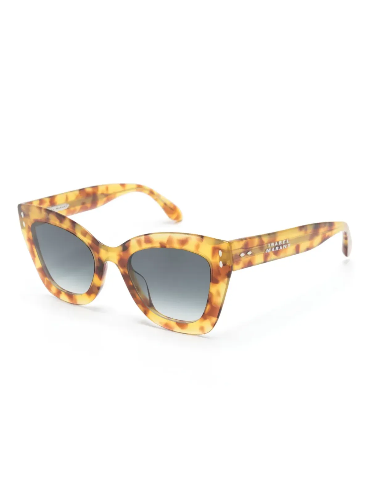 Isabel Marant Eyewear ルーニーべっ甲柄サングラス - イエロー - 画像2