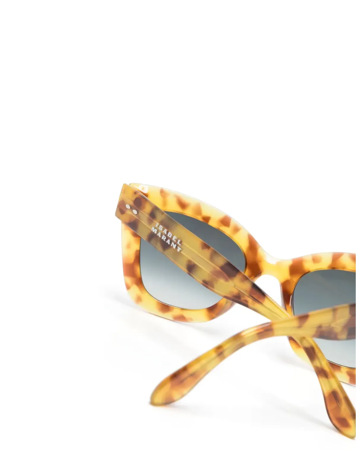 Isabel Marant Eyewear ルーニーべっ甲柄サングラス - イエロー - 画像3