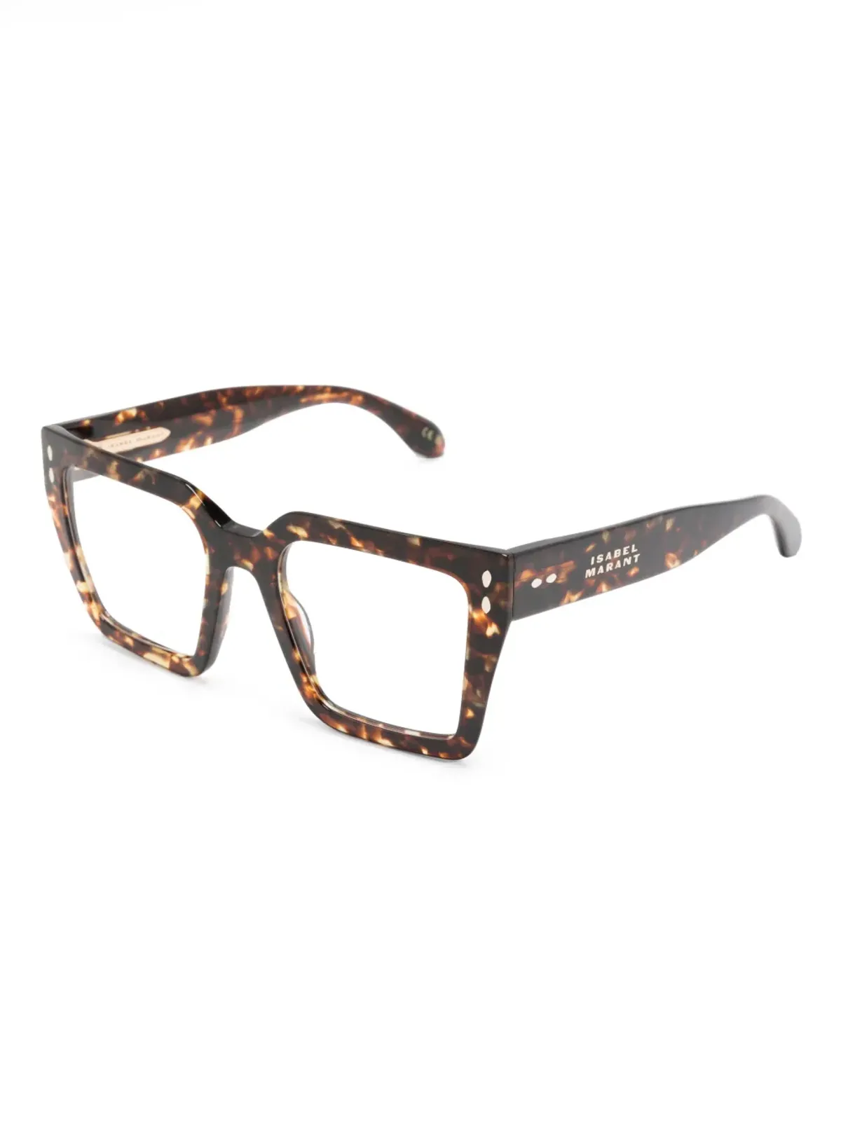 Isabel Marant Eyewear 鼈甲風スクエアフレーム サングラス - ブラウン - 画像2