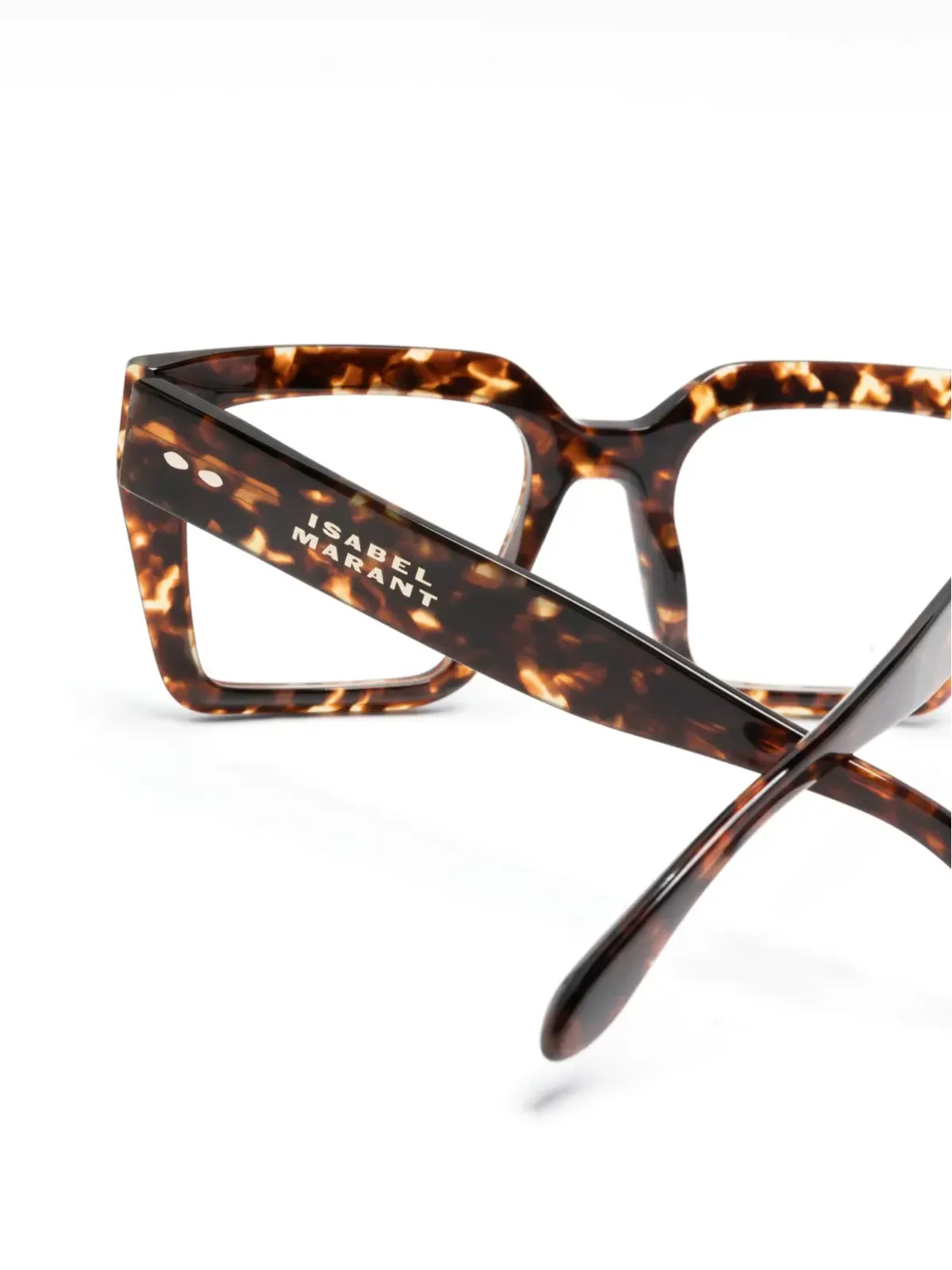 Isabel Marant Eyewear 鼈甲風スクエアフレーム サングラス - ブラウン - 画像3