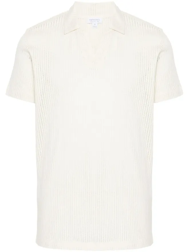 Sunspel Sunspel リニア メッシュデザイン ポロシャツの商品画像