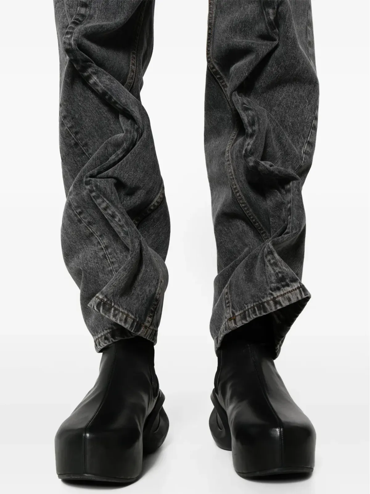 Y/Project Evergreen Wire mid-rise straight jeans - Black - 画像5