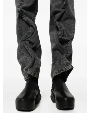 Y/Project Evergreen Wire mid-rise straight jeans - Black - サムネイル5