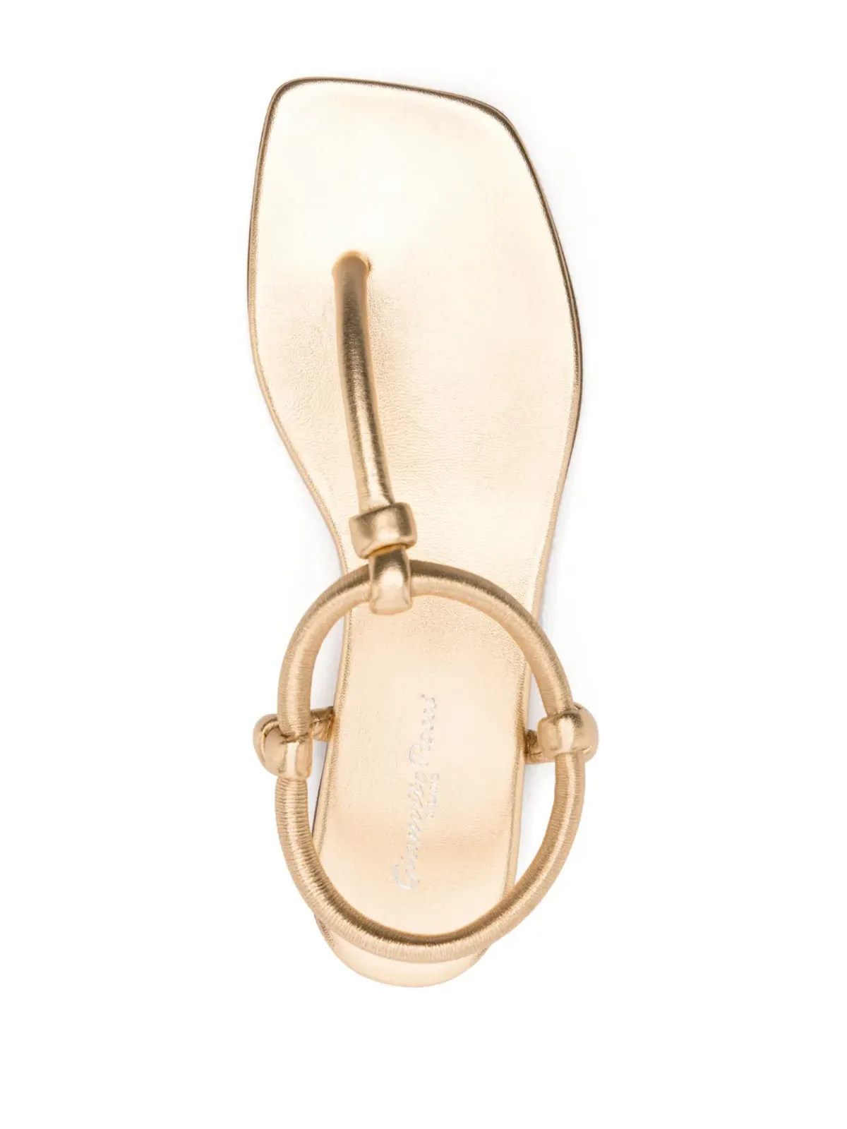 Gianvito Rossi ジュノー トングレザーサンダル - 画像4