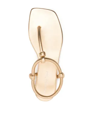 Gianvito Rossi ジュノー トングレザーサンダル - サムネイル4