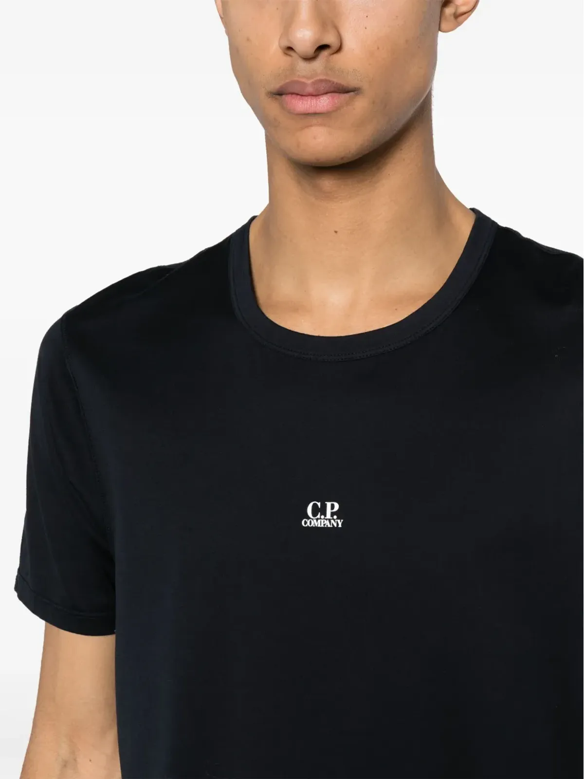 C.P. Company ロゴ入りコットンTシャツ - ブルー - 画像5