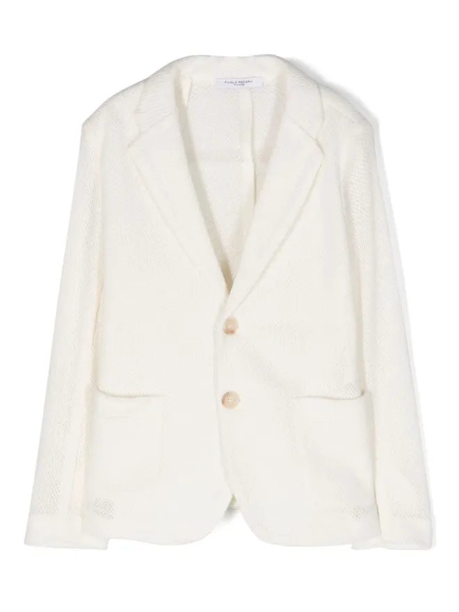 Paolo Pecora Kids Paolo Pecora Kids シングルブレスト ニットブレザーの商品画像