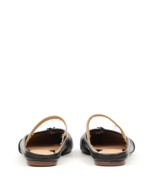 Maison Margiela Tabi レザー バレリーナ ミュール - ブラック - サムネイル3