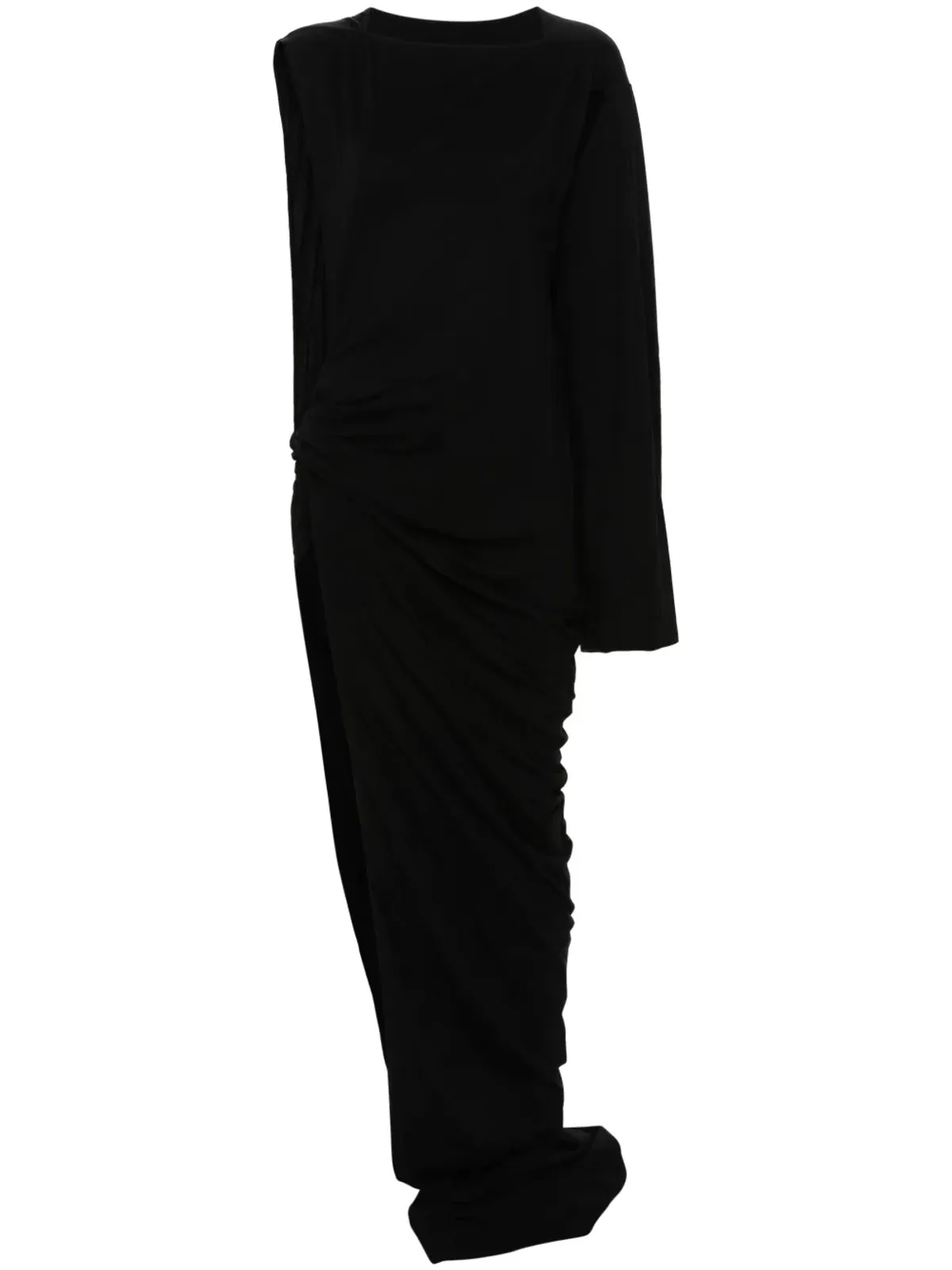 Rick Owens DRKSHDW エドフ ガウン コットン ドレス - ブラック - 画像1