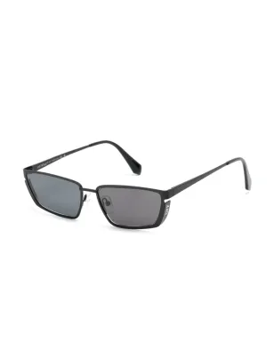 Off-White Eyewear 長方形フレーム サングラス - ブラック - サムネイル2