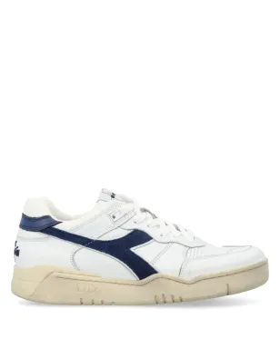 Diadora パネルドレザー スニーカー - ホワイト - サムネイル1