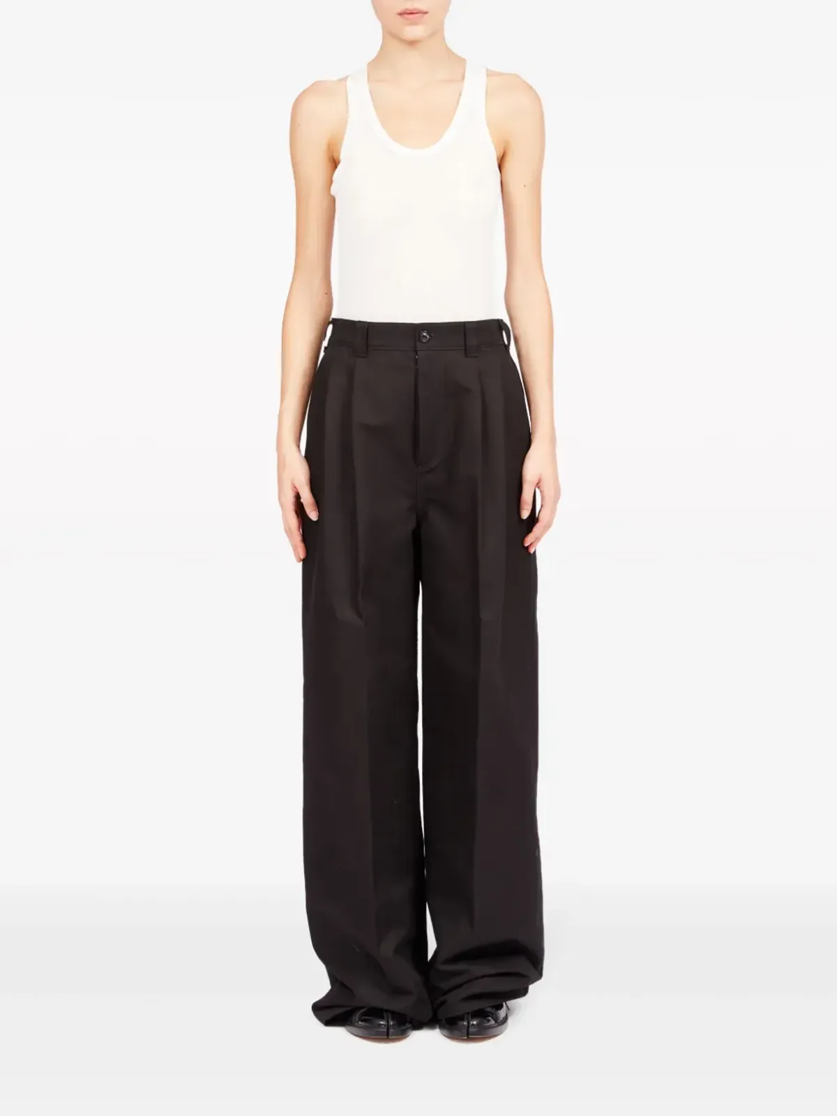 Maison Margiela ワイドレッグ テーラードパンツ - ブラック - 画像2