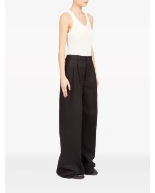 Maison Margiela ワイドレッグ テーラードパンツ - ブラック - サムネイル3