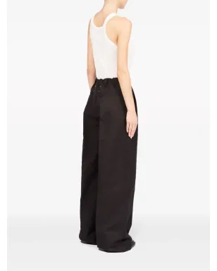 Maison Margiela ワイドレッグ テーラードパンツ - ブラック - サムネイル4