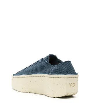 Y-3 Kyasu レースアップスニーカー ブルー - サムネイル3