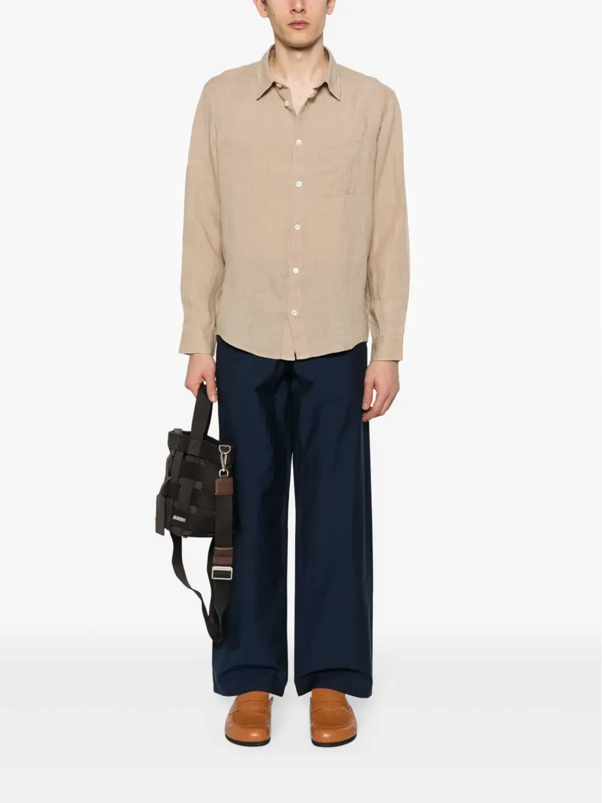A.P.C. Mathurin ストレートレッグパンツ ブルー - 画像2