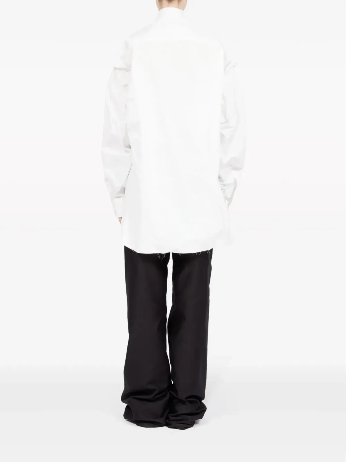 Maison Margiela ギャザー入りポプリンシャツ - ホワイト - 画像5