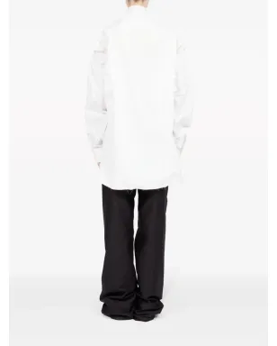 Maison Margiela ギャザー入りポプリンシャツ - ホワイト - サムネイル5