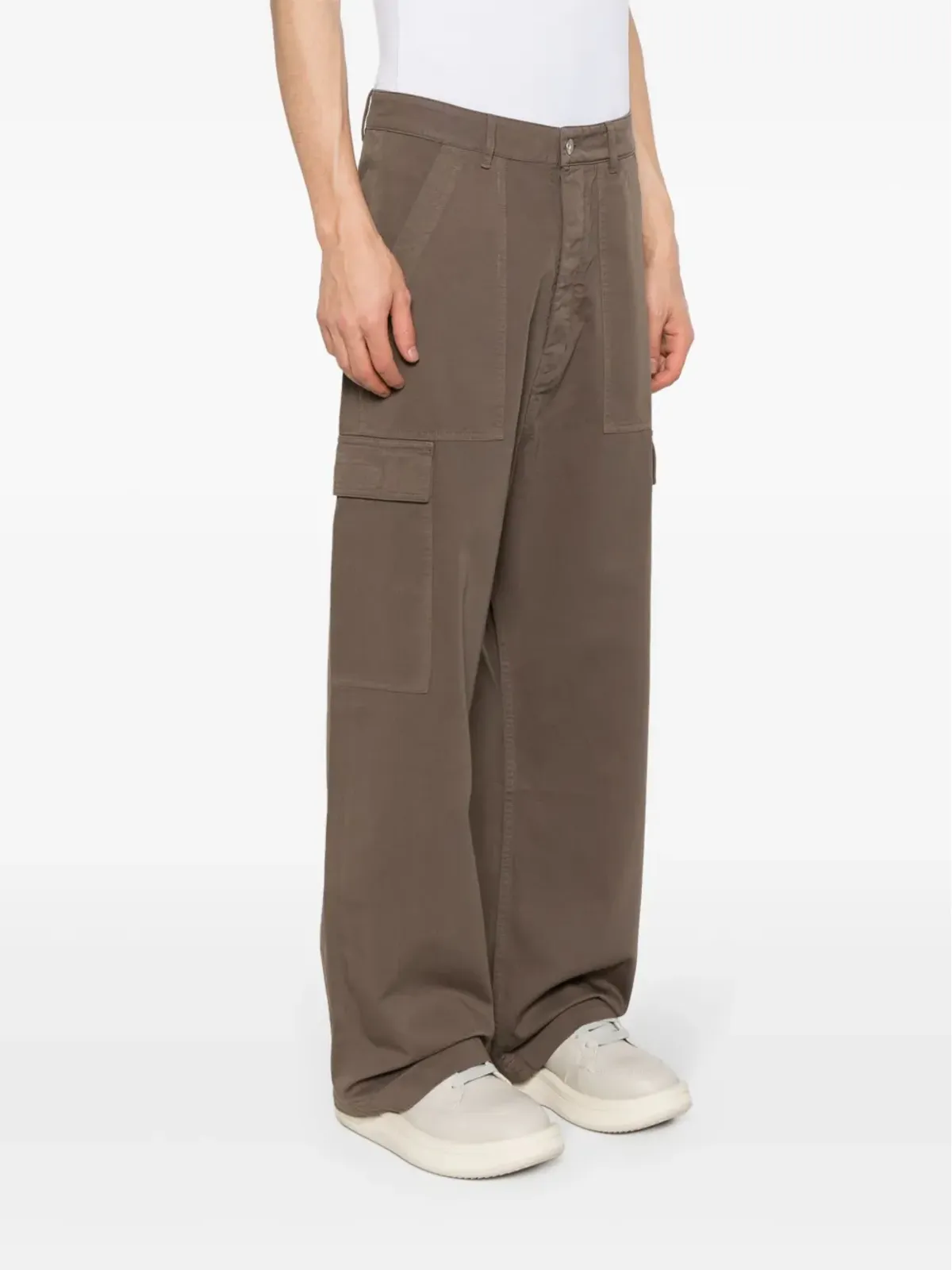 Rick Owens DRKSHDW ミッドライズ カーゴパンツ - ブラウン - 画像3