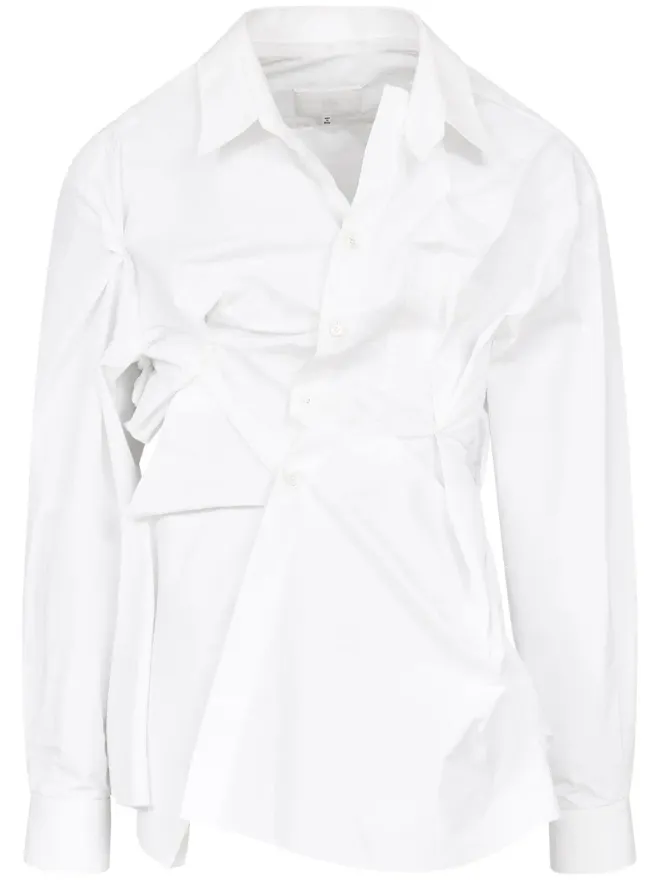 Maison Margiela Maison Margiela アシンメトリック ギャザー シャツの商品画像