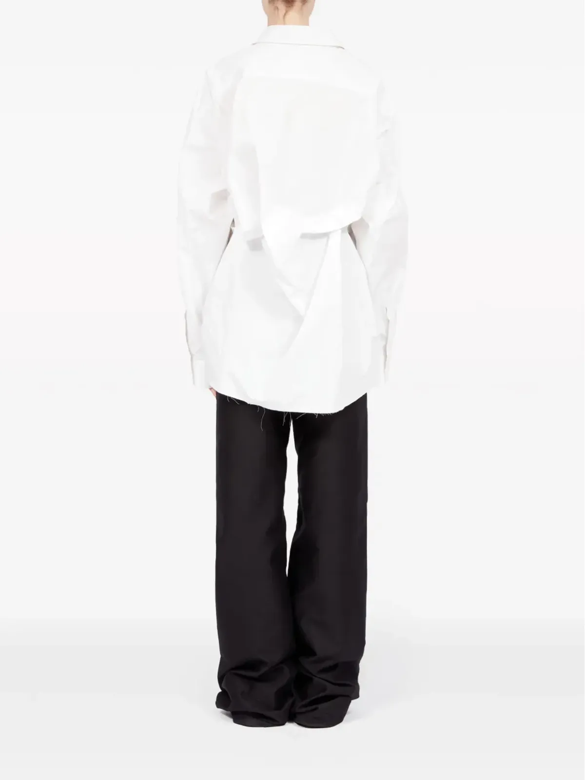 Maison Margiela アシンメトリック ギャザー シャツ - 画像5