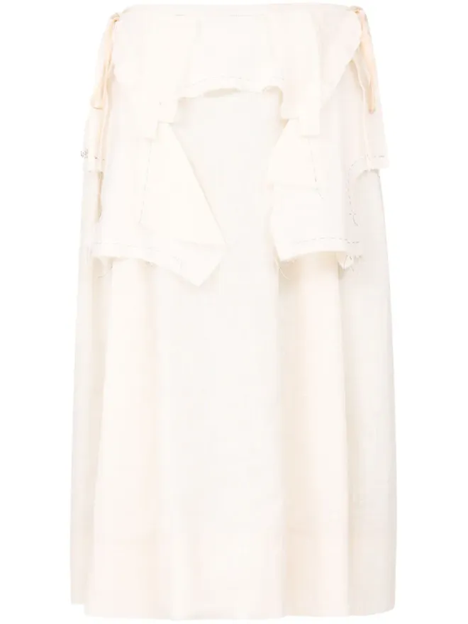 Maison Margiela Maison Margiela ワークインプログレス ミディスカート - ニュートラルカラーの商品画像