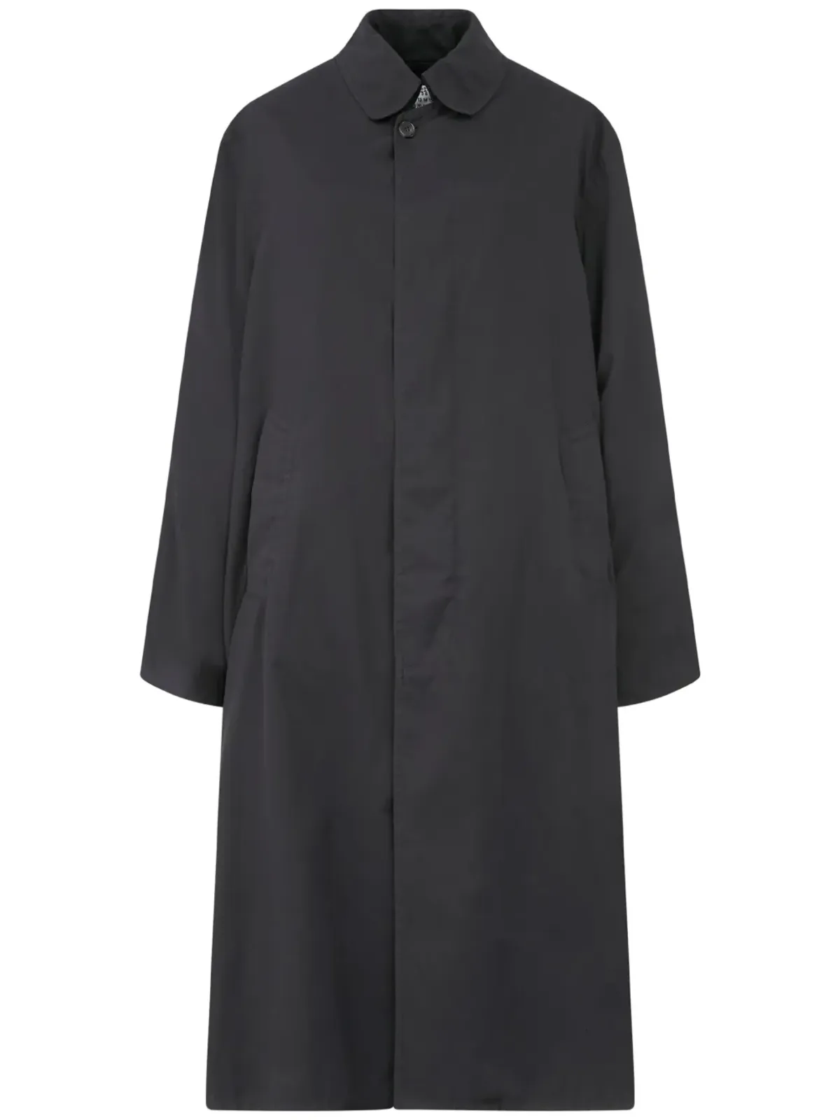 Maison Margiela ペーチドコットン トレンチコート - ブラック - 画像1
