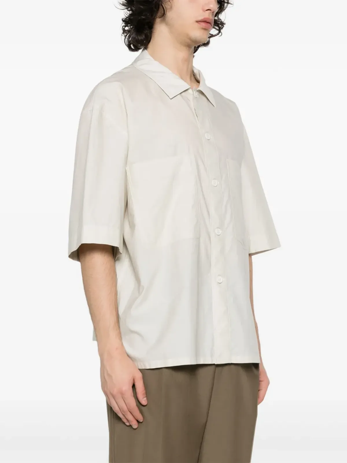 LEMAIRE スプレッドカラーシャツ - ニュートラルカラー - 画像3