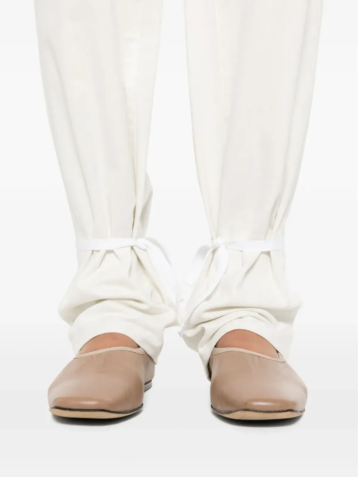 LEMAIRE コットンストレートパンツ - ニュートラルカラー - 画像5