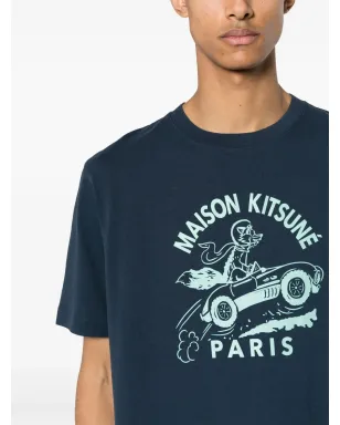 Maison Kitsuné レーシングフォックス コットン Tシャツ - サムネイル5