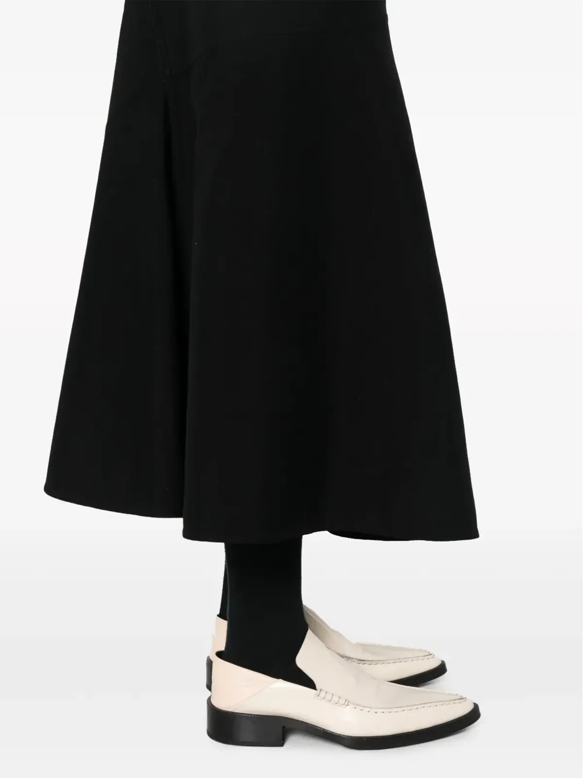 Jil Sander ツイルコットンブレンドスカート - ブラック - 画像5