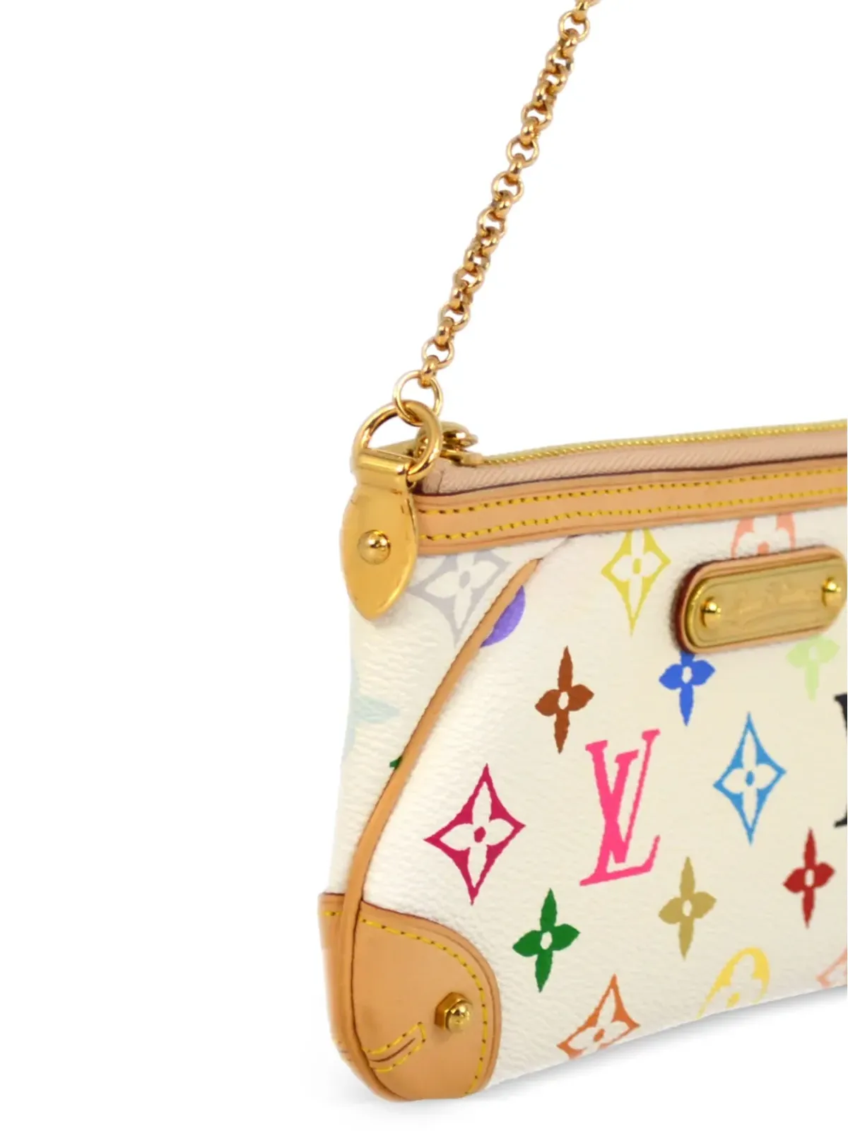 Louis Vuitton Pre-Owned タカシ・ムラカミ 1990-2000年代 Pochette Milla MM クラッチバッグ - ホワイト - 画像3