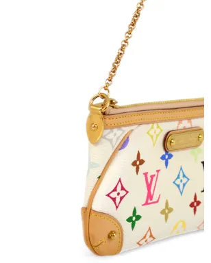 Louis Vuitton Pre-Owned タカシ・ムラカミ 1990-2000年代 Pochette Milla MM クラッチバッグ - ホワイト - サムネイル3
