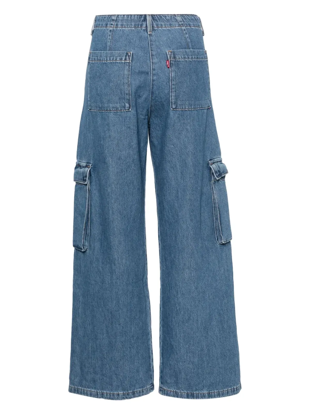 Levi's バギー ミッドライズ カーゴ ジーンズ ブルー - 画像2
