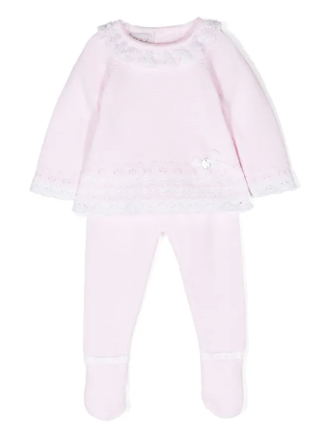 Paz Rodriguez Paz Rodriguez Aura コットン トラウザーセット - ピンクの商品画像